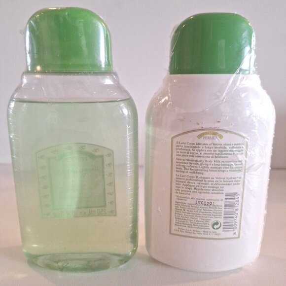 Perlier Vetiver Bath & Shower 8.4oz Moisturizing Body Milk 8.4oz 2 Lot - Picture 2 of 7